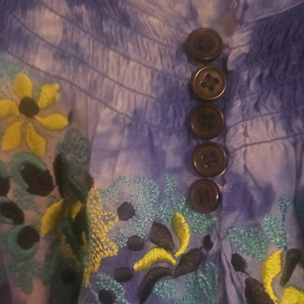 EUC ONE WORLD Tie-Dye Top - Picture 4 of 6